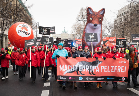 #FurFreeEurope action in Berlin
