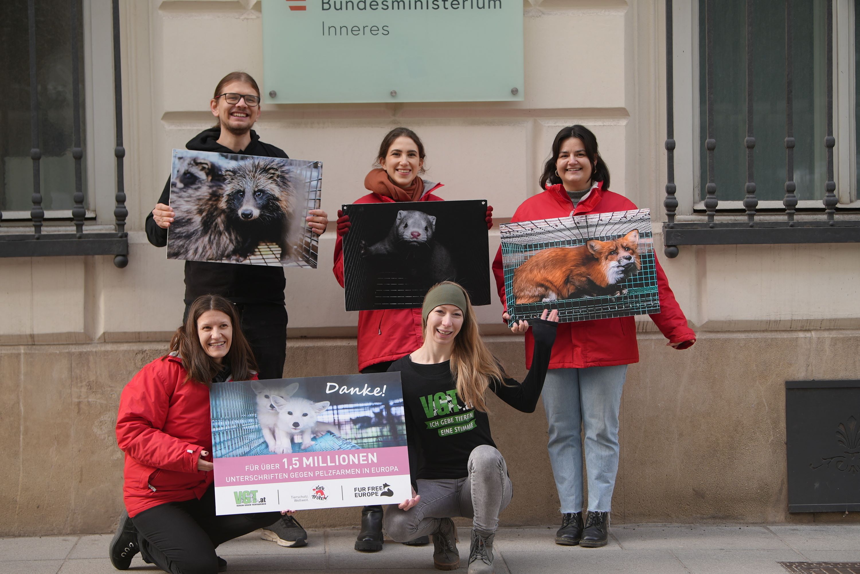 ECI fur action at the ministry for the Interior in Austria, Vienna