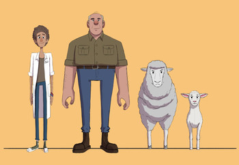 Lineup of the characters in the animated video 'Be Their Voice'