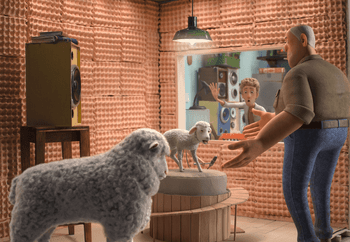 All the animated characters together in one shot